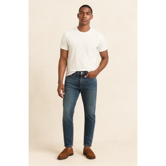 J.Crew 484 Slim Fit Jeans Men’s 29x30 Blue Medium Wash Tapered Leg Denim - Picture 1 of 7